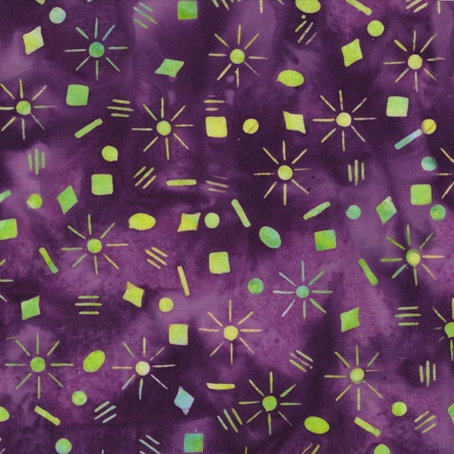 [IB-41250-5435] Garden Gate Sparkles Purple Gate from Island Batik