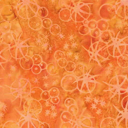 [IB-71250-1270] Starry Seas Sea Urchins Orange Cheddar from Island Batik