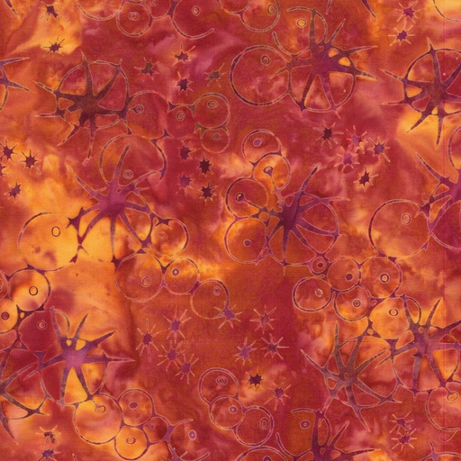 [IB-71250-1815] Starry Seas Urchins Muli Pink Red Vibes from Island Batik