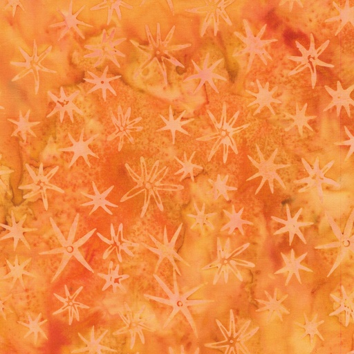 [IB-71250-2270] Starry Seas Sea Stars Orange Cheddar from Island Batik