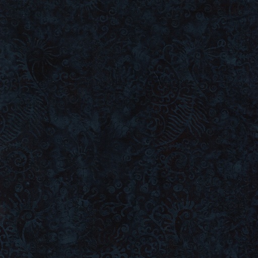 [IB-71250-4595] Starry Seas Sea Weed Blue Midnight Blue from Island Batik