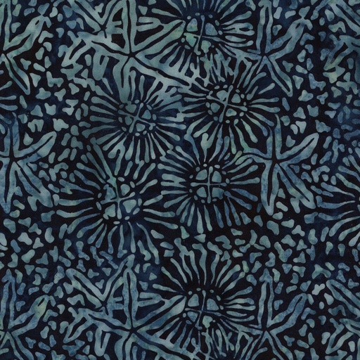[IB-71250-6590] Starry Seas Starfish Marine Blue Storm from Island Batik