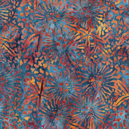 [IB-71250-6955] Starry Seas Starfish Marine Teal Aruba from Island Batik