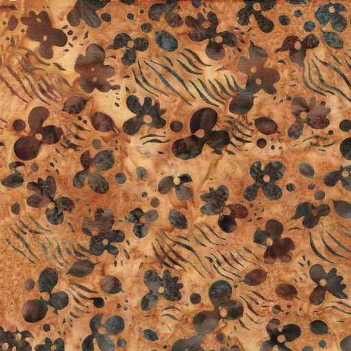 [IB-71252-4067] Bloom Grove Floral Drift Brown Toast from Island Batik
