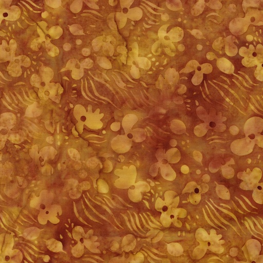 [IB-71252-4074] Bloom Grove  Floral Drift Brown Cinnamon from Island Batik