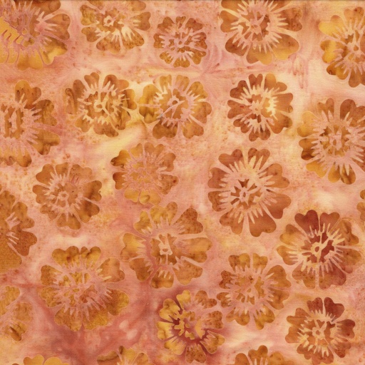 [IB-71252-5057] Bloom Grove Floral Tossed Brown Mushroom from Island Batik