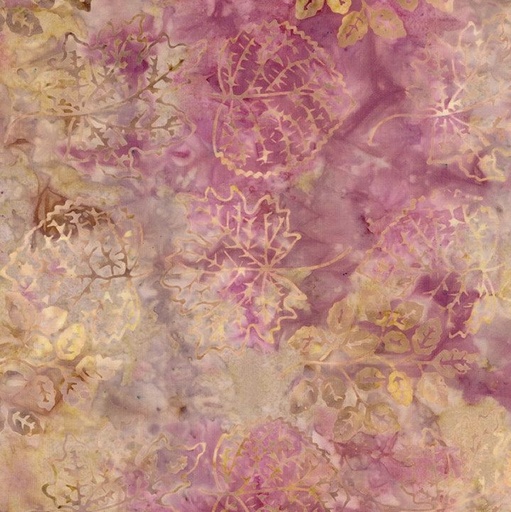 [TTR-3925-ROSE] Tonga Chateau Batiks Fall Leaves Rose by Wing and a Prayer Design for Timeless Treasures