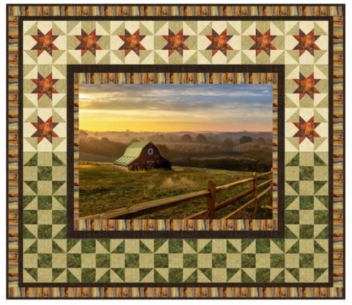 [PP-HomesteadB] Homestead Barn Quilt Kit by Hoffman