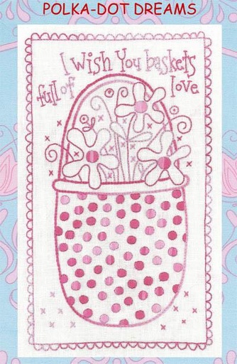 [RQ-602] Basket Of Love Embroidery Pattern From Rosalie Quinlan Designs