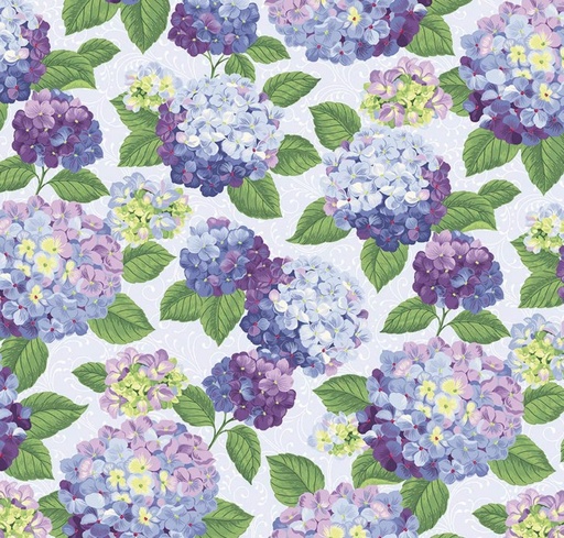 [RB-16830-PWDR] Hydrangeas in the Garden Main Powder Pearl by Jennifer Bosworth for Riley Blake Designs