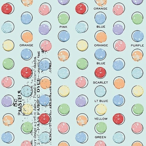 [RB-17146-Q] Egg Hunt Egg Dye Dots Aqua by J. Wecker Frisch for Riley Blake Designs