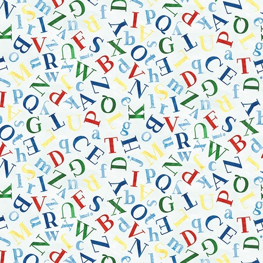 [HOF-5751-181] Things That Go From A to Z Letters Rainbow from Hoffman Fabrics