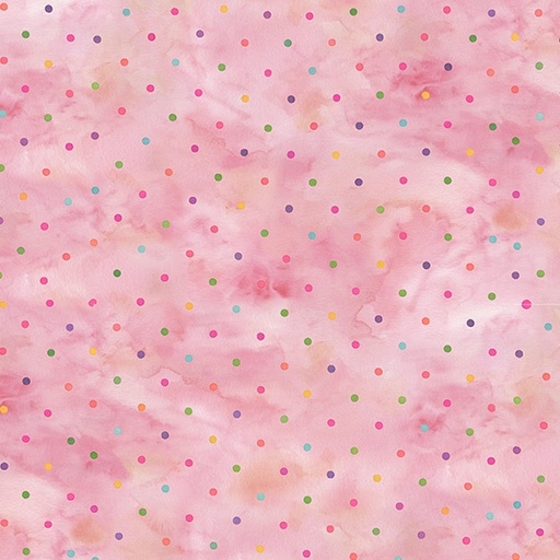 [HOF-5750-12] Things That Go From A to Z Dots Pink from Hoffman Fabrics