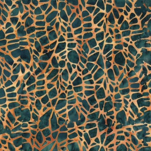 [IB-11251-7836] Stone Strata Batiks Agate Multi Green Gold Orange by Kathy Engle for Island Batik
