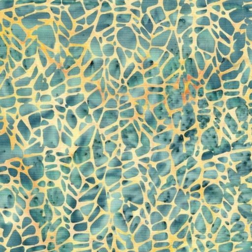 [IB-11251-7878] Stone Strata Batiks Agate Multi Green Yellow by Kathy Engle for Island Batik