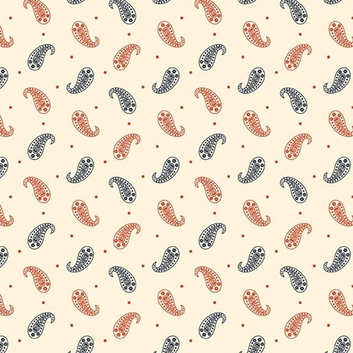 [MB-R651597D-CREAM] Bandana Bliss Tossed Paisley Cream from Marcus Fabrics