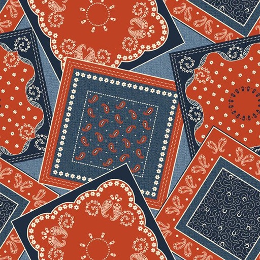 [MB-R651600D-MULTI] Bandana Bliss Patchwork Multi from Marcus Fabrics