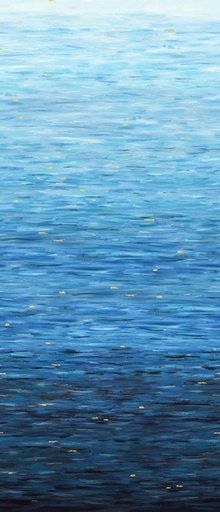 [STE-8834-75] Go with the Flow 108" Watercolor Ombre Sapphire from Studio E
