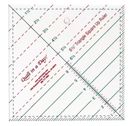[QD-2010QD] Quilt in a Day Triangle Square Up Ruler 6-1/2in