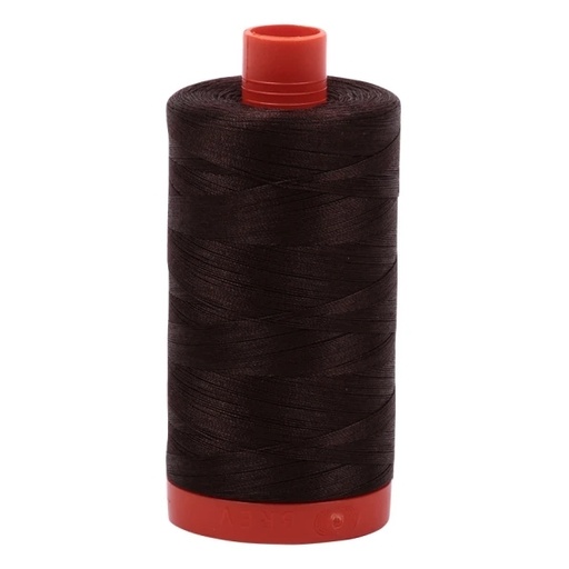 [MK-50-5024] Aurifil 50 Wt. Thread - Dark Brown 5024