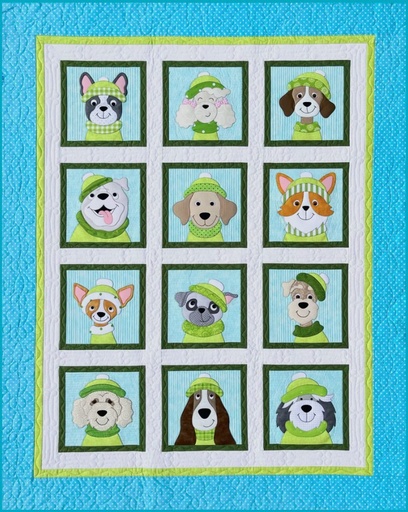 [ABD-308] Dogs Quilt Pattern from Amy Bradley Designs
