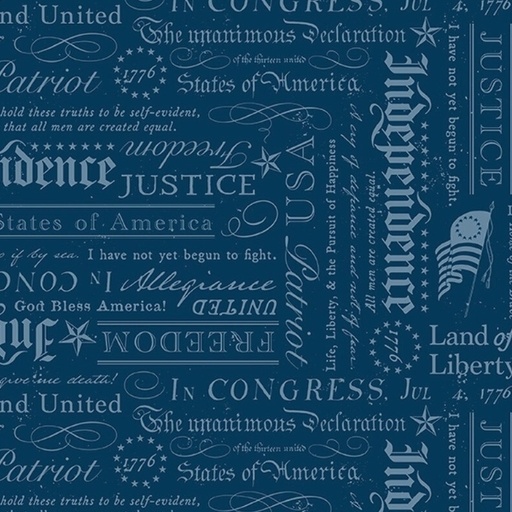 [RB-C17334-XRD] Independence Declaration Oxford from Riley Blake Designs