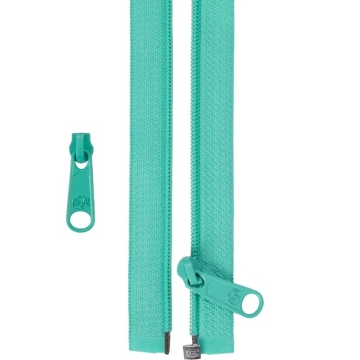 [BAN-ZIP50-212] Separating Zipper and Extra Slide in Turquoise from ByAnnie