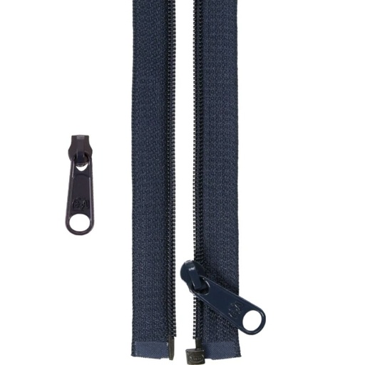 [BAN-ZIP50-235] Separating Zipper and Extra Slide in Navy from ByAnnie