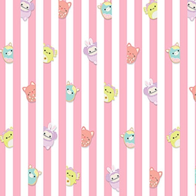 [NOR-SQ1016-20] Springtime Squishmallow Stripe Pink from Northcott Fabrics