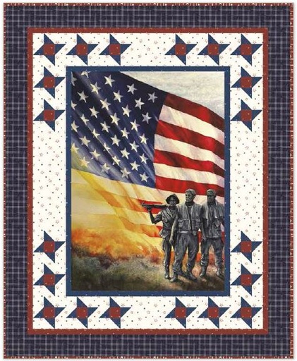 [PP-StarsHonor] Stars and Honor Quilt by Riley Blake