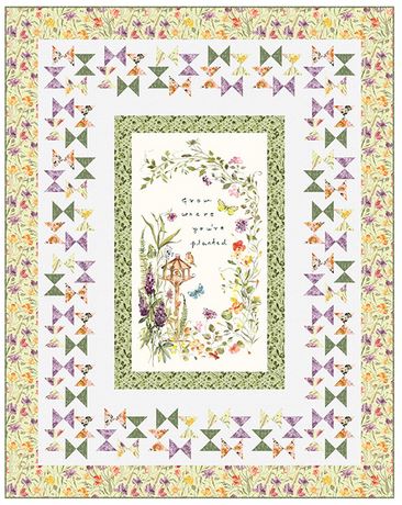 [PP-ButterGar] Butterfly Garden Quilt by Northcott