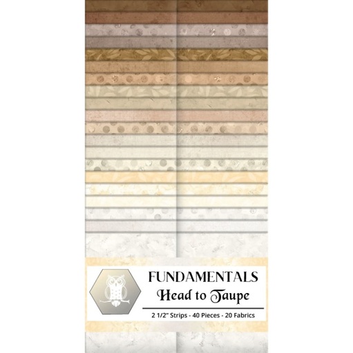 [LUM-HDTTP-2.5] Fundamentals Head to Taupe Strip Pack from White Owl Textiles