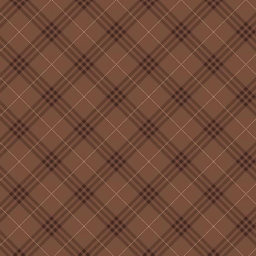 [RB-C17133-BRWN] Coffee Time Plaid Brown from Riley Blake Designs