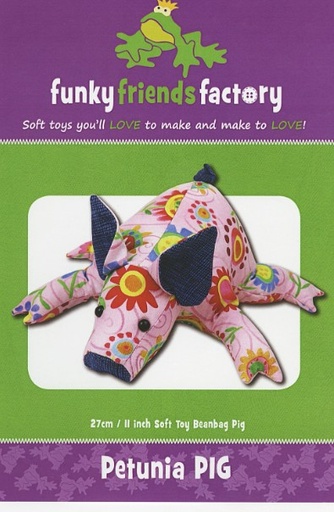 [FF-4422] Petunia Pig Soft Toy Pattern from Funky Friends Factory