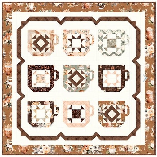[PP-MugCollection] Mug Collection Quilt by Sandy Gervais from Riley Blake