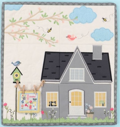 [PP-KHomeSMay] Kimberbell Home Sewn May Tiling Scene Fabric Kit