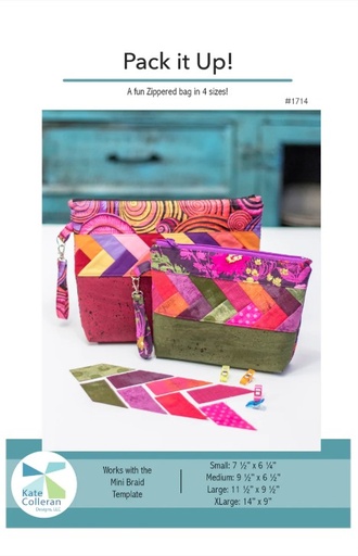 [KCD-SLD-1714] Pack It Up Bag Pattern from Kate Colleran Designs