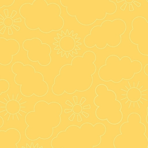 [MAY-11077-S] Sippin' On Sunshine Sunny Skies Yellow by Kimberbell for Maywood Studio