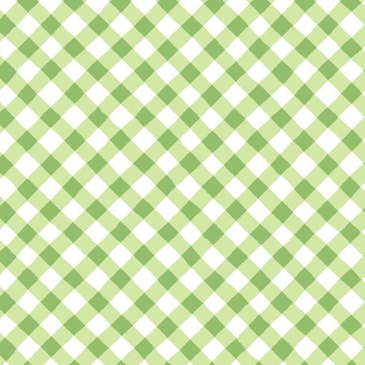 [MAY-11078-G] Sippin' On Sunshine Bias Gingham Green by Kimberbell for Maywood Studio
