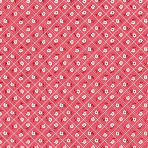 [RB-C17384-TEAROSE] Berry & Sage Calico Tea Rose by Lori Holt for Riley Blake