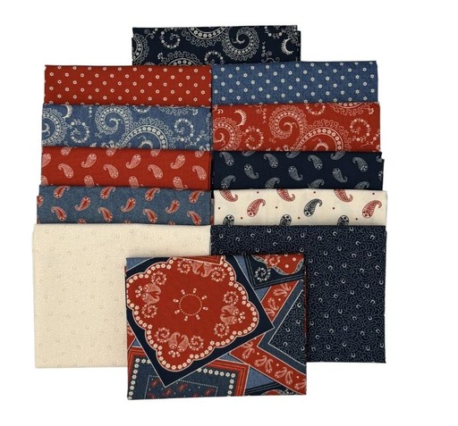 [PP-BandanaBFQB] Bandana Bliss Fat Quarter Bundle by Marcus