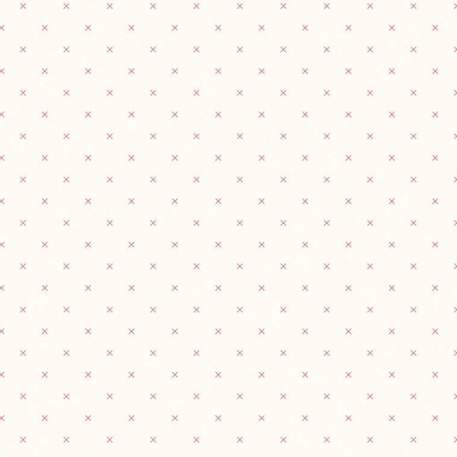 [RB-C747-TEAROSE] Bee Cross Stitch Tea Rose on Cloud by Lori Holt for Riley Blake