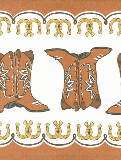 [MOD-920-300] 16" Classic Retro Cowboy Boots Toweling from Moda Fabrics