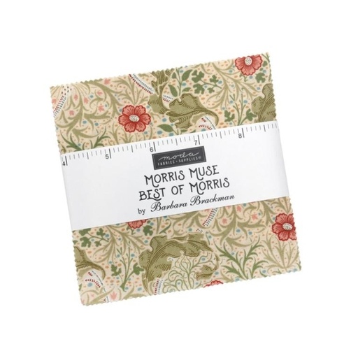 [MOD-13380-PP] Morris Muse Charm Pack by Barbara Brackman for Moda Fabrics