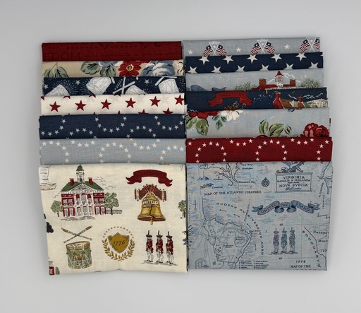 [PP-IndepFQB] Independence Fat Quarter Bundle by Riley Blake