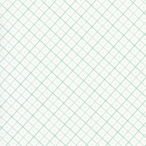 [RB-C6383-TEAL] Backgrounds Grid Teal by Lori Holt for Riley Blake