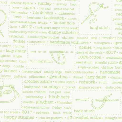 [RB-C6391-LTGREEN] Backgrounds Handmade Light Green by Lori Holt for Riley Blake