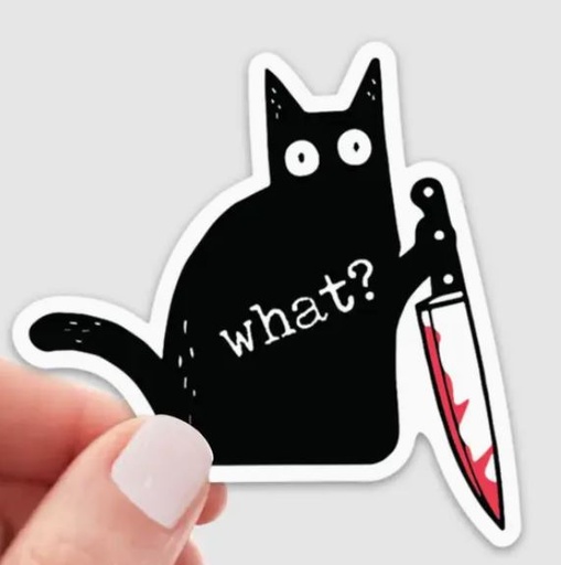 [YARN-MurderC] Murder Cat Sticker- What?