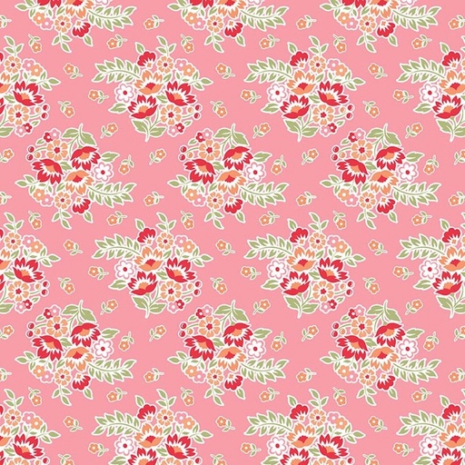[RB-C17421-PINK] Peach Cobbler Posy Pink from Riley Blake