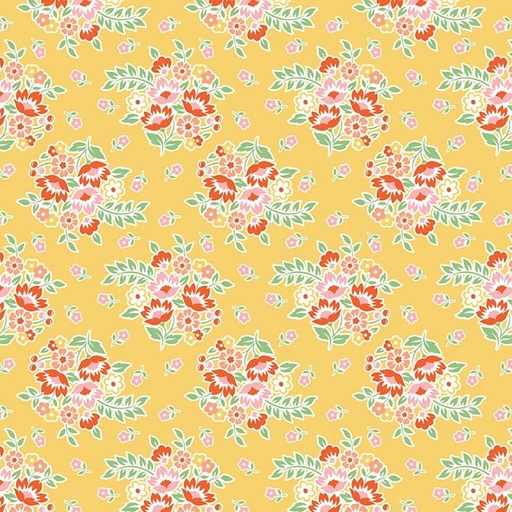[RB-C17421-YELLOW] Peach Cobbler Posy Yellow from Riley Blake